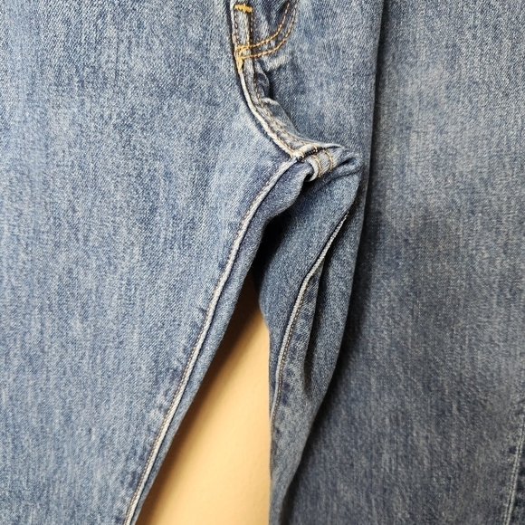 Levis Mens Vintage 90s 501 Button Fly Medium Wash Straight Leg Jeans-Size 36x30 - Picture 4 of 11